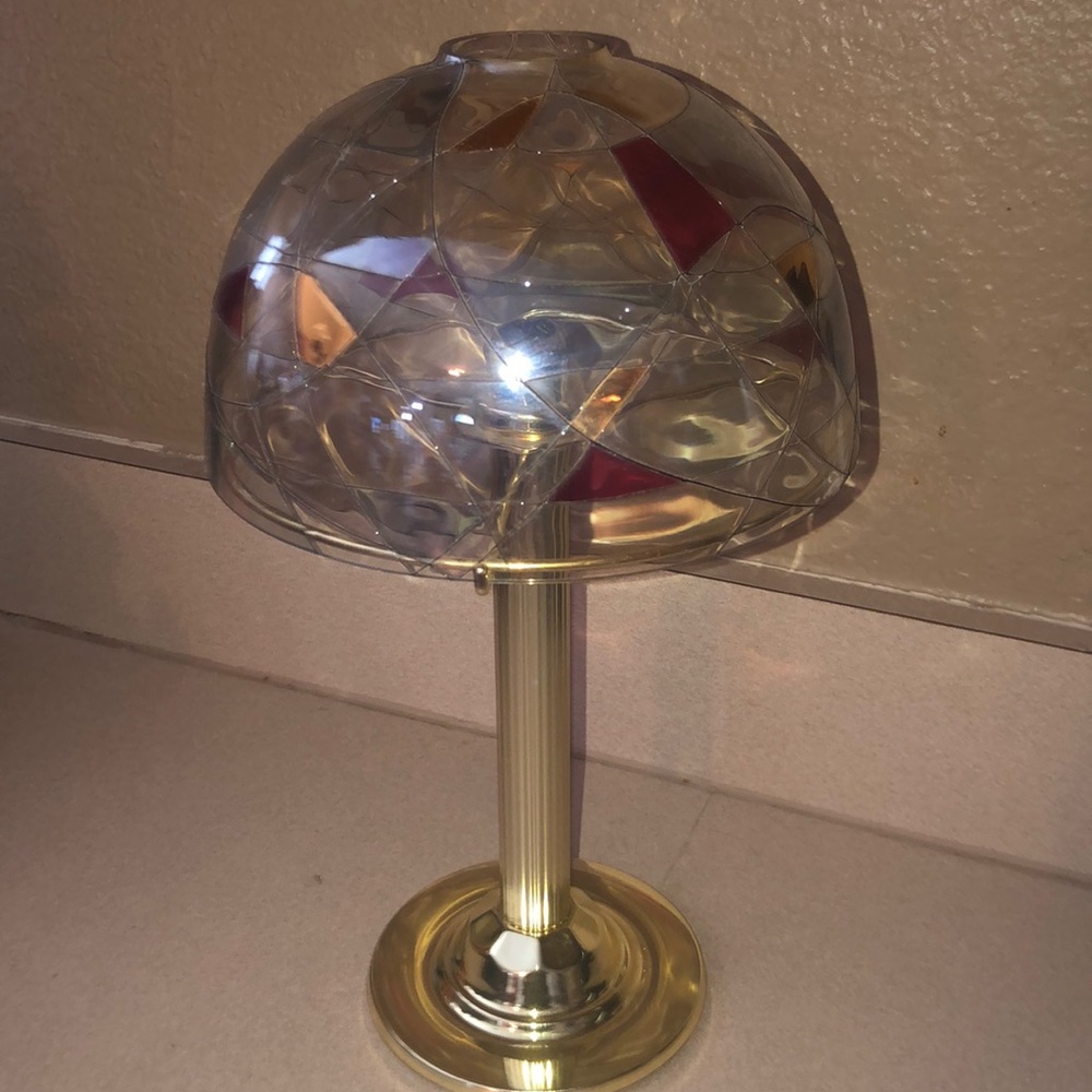 PartyLite Calypso Mosaic Stained Glass Candlestick